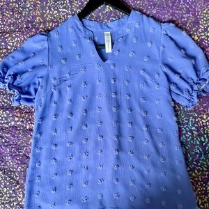 Elegant Blue Women's Top